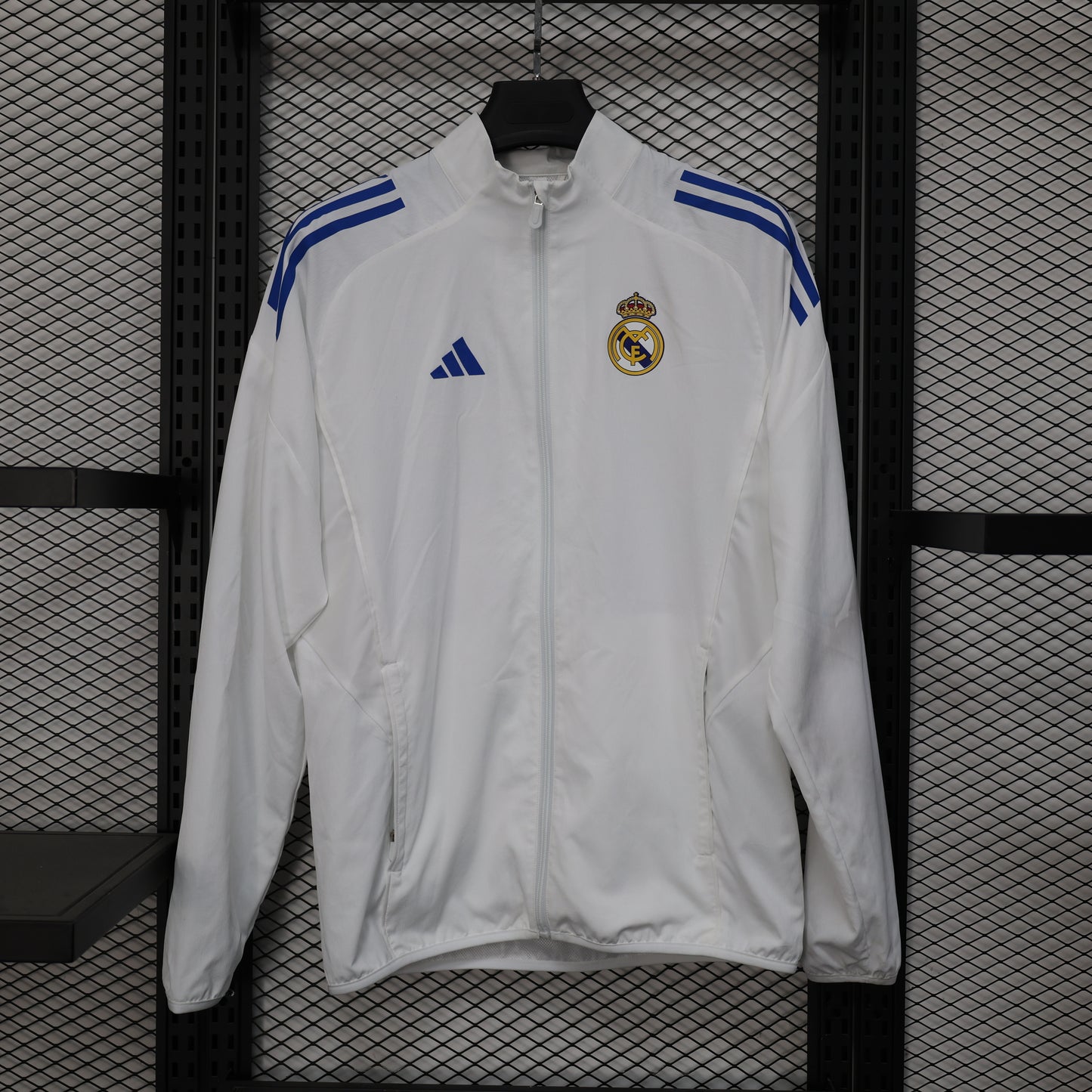 Real Madrid 25/26 White Windbreaker