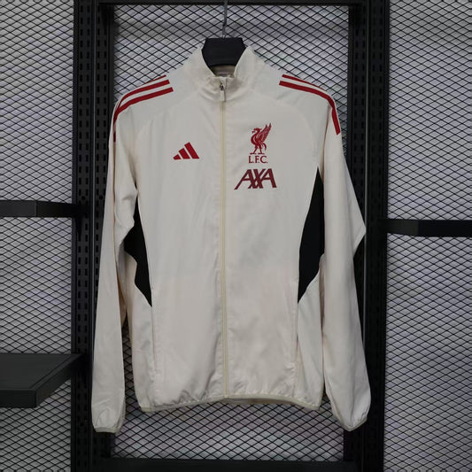 Liverpool 25/26 Cream Windbreaker