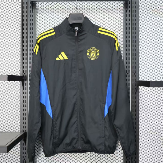 Manchester United 25/26 Black Windbreaker
