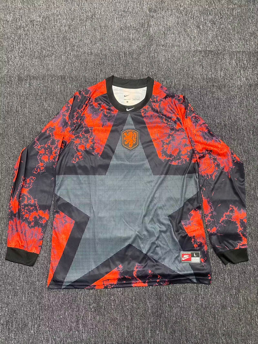 Netherlands Hollywood Goalkeeper Jersey (Stadium, Long Sleeve)