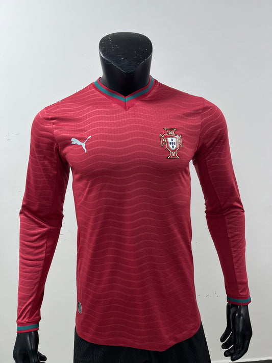 Portugal 2026 World Cup Home Jersey (Player, Long Sleeve)