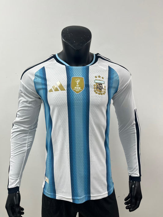 Argentina 2026 World Cup Home Jersey (Player, Long Sleeve)