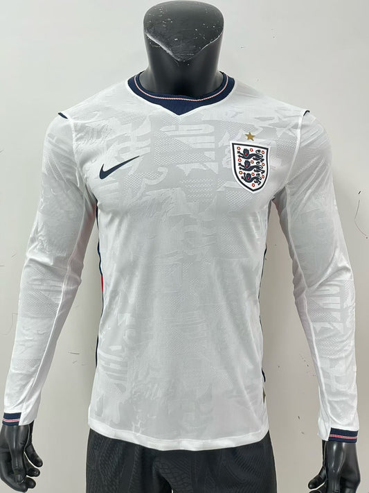 England 2026 World Cup Home Jersey (Player, Long Sleeve)