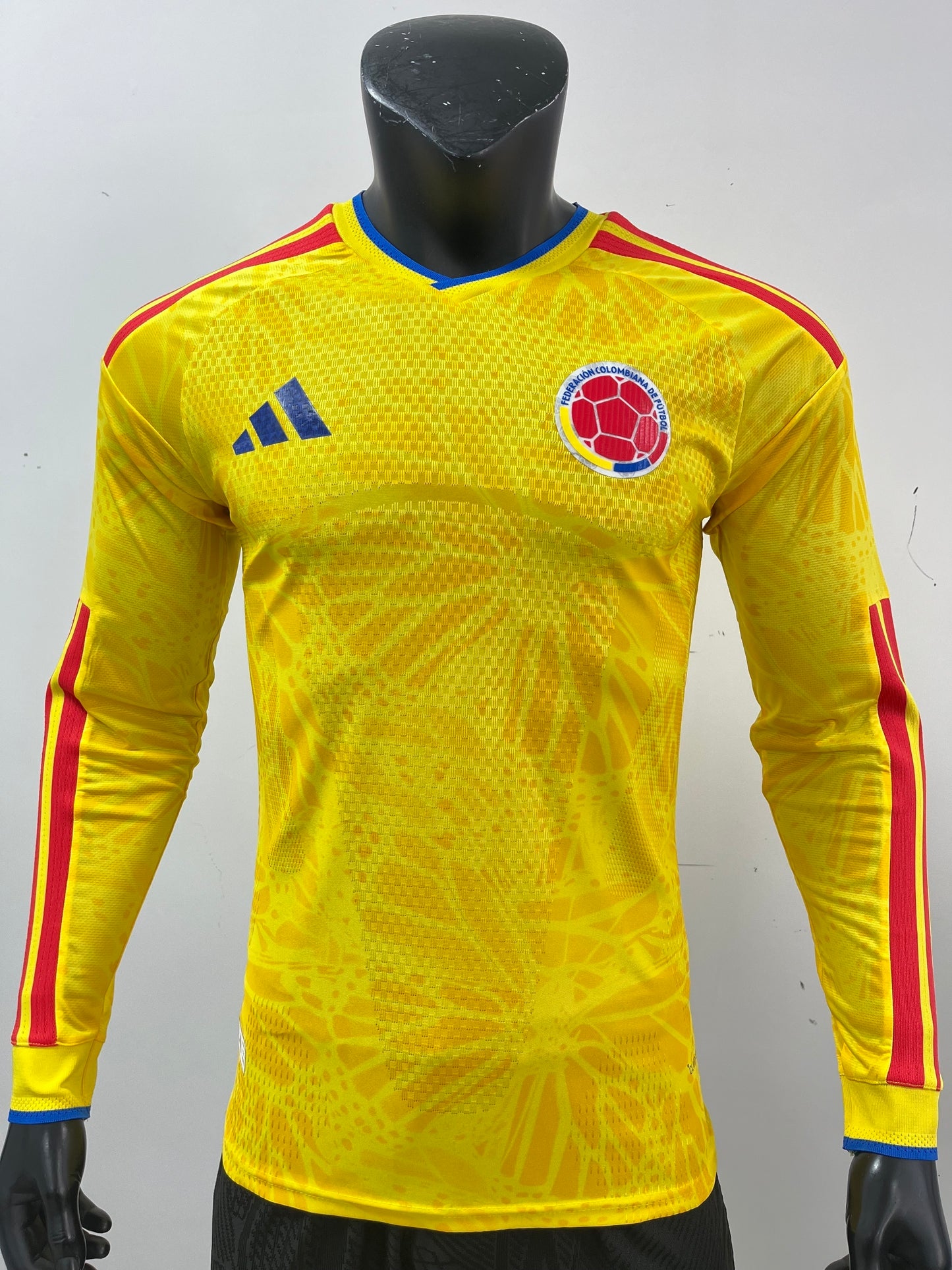 Colombia 2026 World Cup Home Jersey (Player, Long Sleeve)