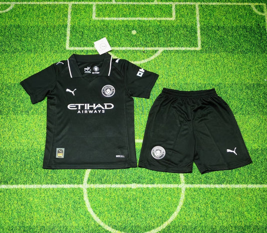 Manchester City Away Jersey Kids Set