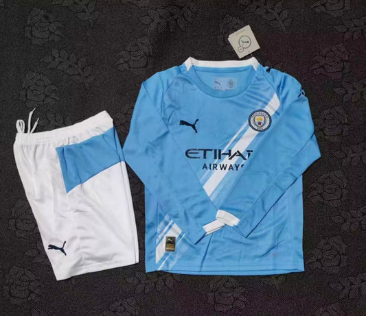 Manchester City Home Jersey Kids Set