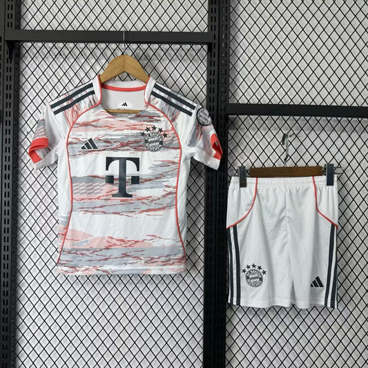 Bayern Munich Away Jersey Kids Set