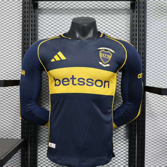 Boca Juniors Home Jersey (Player Version, Long Sleeve) - 25/26