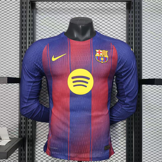 Barcelona Home Jersey (Player Version, Long Sleeve) - 25/26